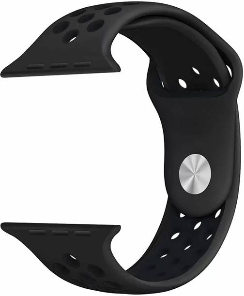 Casewilla Soft Silicon Sport Air Hole Band Strap for iWatch Series 7/6/5/4/SE (42/44/45mm) Smart Watch Strap