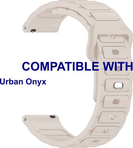 ACM WSM32T22CR5041 Watch Strap Silicone Belt Button 22mm for Urban Onyx Smartwatch Creame Smart Watch Strap