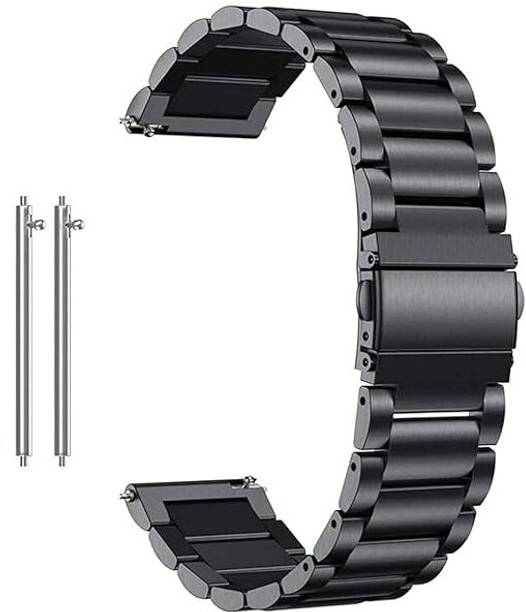 LN KART 22 mm 22MM Stainless Steel Heavy Metal Chain Loop Bands / Straps Compatible with Noise Colorfit Pulse 2 Max / Huawei GT2(46mm) / Honor Magic Watch 2(46mm) / Noise Pulse Go Buzz / Boat Flash / Xtend / Xtend Pro / Noise Colorfit Ultra Fireboltt Rage / Fireboltt Phoenix / Noise Colorfit Pulse Grand / Noise Colorfit Pulse 2 Max Smart Watch & All 22mm lug Watches Smart Watch Strap