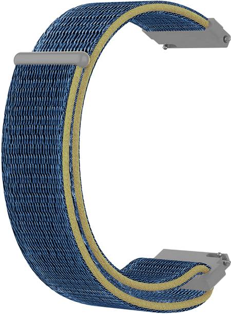 ACM WSM3V20BL2110 Watch Strap Nylon Soft Loop 20mm for Shopevolves Nextfit Song S ( Smartwatch Sports Band Blue) Smart Watch Strap