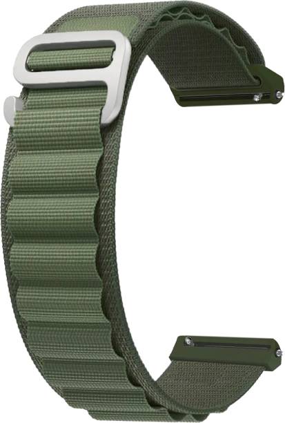 ACM Watch Strap Nylon Hook for Flix Beetel S1 Smartwatch Band Green Smart Watch Strap