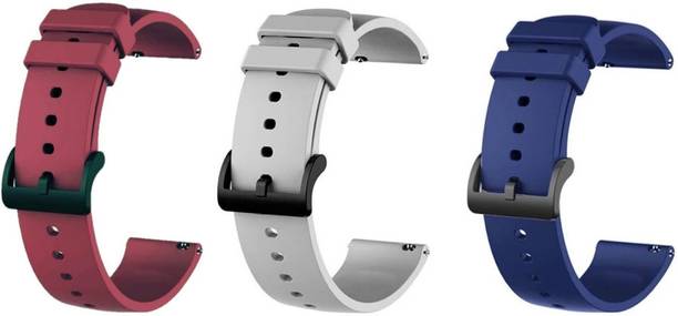 Priavy Smart watch band strap belt 22mm for ladies/Mens smartwatch band Silicon (Red, Grey, BLue) Smart Watch Strap