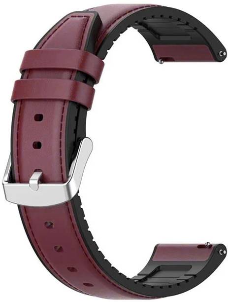 AOnes 22mm Watch Strap Leather Silicone Belt for Fossil Gen 4 Explorist Hr Smart Watch Strap