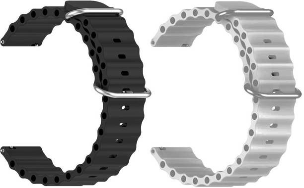 AOnes Pack of 2 Ocean Silicone Watch Bands for Amazfit Bip U Pro & Amazfit Bip U Pro Nyse Smart Watch Strap