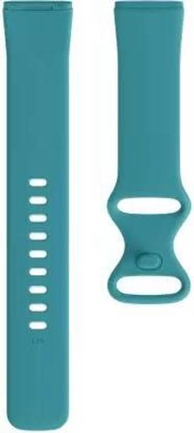 RUPELIK Silicone Waterproof Strap Compatible with Fitbit Versa Sense / Fitbit Versa 3, Versa 4(Sky Blue) Smart Watch Strap