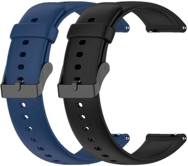 TECHWIND 22MM Classic Silicon (CHECK MODEL LIST) Combo Pack of 2 Belt Smart Watch Strap