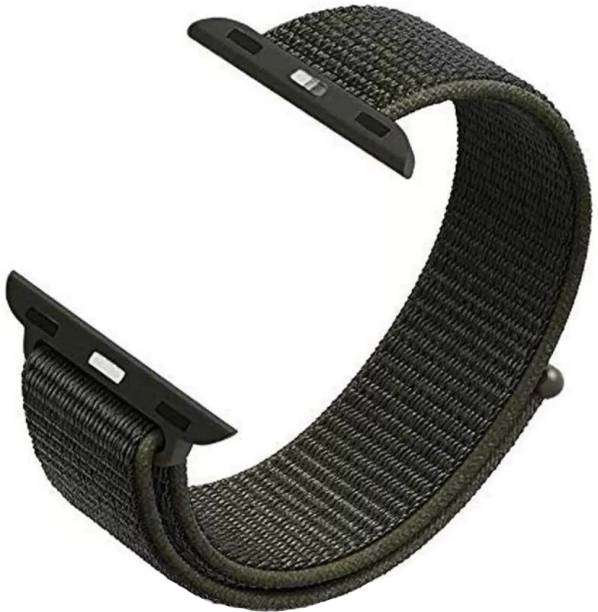 Flipkart SmartBuy Soft Lightweight Nylon Velcro Strap for iWatch Series 7/6/5/4/3/SE (42/44/45 mm) Smart Watch Strap