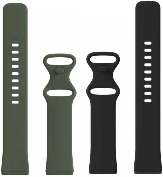 valente Silicone Watch Strap Compatible with Fitbit Versa 3 / Sense only (Pack of 2) Smart Watch Strap