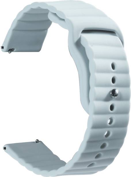 DailyObjects 13 cm Green Lightweight Silicone Sport WatchBand/Straps Compatible With Samsung/OnePlus/Fitbit Smartwatches (20mm) | Stylish, Sporty Adjustable Strap with Premium Pin & Tuck Closure Watchband For Galaxy Watch Pro Lite 5 4 3 /Gear S2 Sports Neo Classic /Oneplus Nord /Amazfit /Fitbit (Watch Not Included) Smart Watch Strap