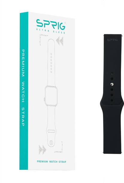 स्प्रीग Liquid Soft Silicon Strap (Lug 22MM) स्मार्ट वॉच स्ट्रैप