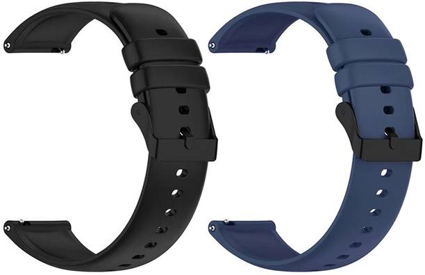 AOnes Pack of 2 Watch Strap Silicone Classic Belt for Fossil Gen 4 Explorist Smart Watch Strap
