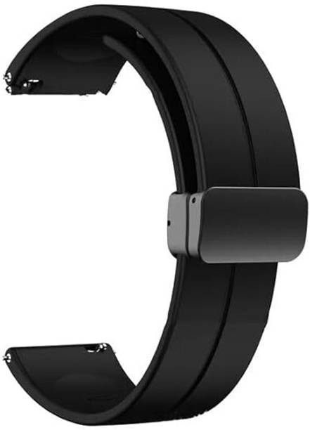 TIMEWEAR 22mm Magnet Strap with Quick Release Pin Sidebar, Compatible Watches with Lug width 22mm, Silicone Smart Watch Strap