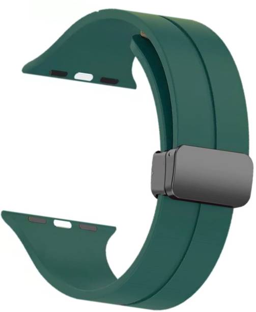 Flipkart SmartBuy Soft Silicon Magnetic Closure Strap Belt for iWatch Series 8/7/6/5/4/SE (42/44/45mm) [Watch NOT Included] Smart Watch Strap