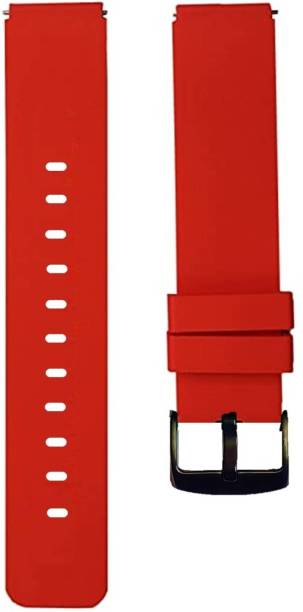 Flipkart SmartBuy 19mm Soft Silicone Smart Watch Belt (With Buckle Lock) Compatible with Noise Color Fit Pro2 / Boat Storm Smart Watch Strap