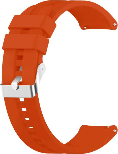 ACM Watch Strap Silicone Hook for Flix Beetel S1 Smartwatch Band Orange Smart Watch Strap