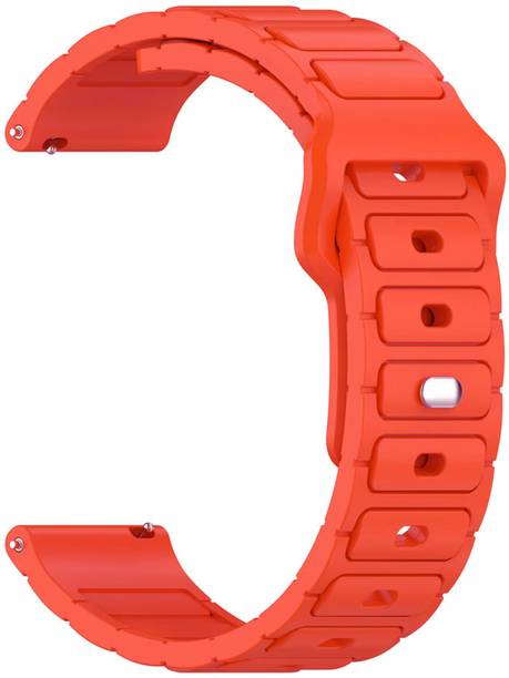 AOnes 22mm Watch Strap Silicone Button Closure Belt for Noise Colorfit Pulse 2 Pro Watch Band Smart Watch Strap