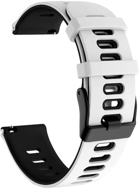 TRENDINGVIEW Classic 20mm Black Dot hole Watch strap – White Highlights for Style Smart Watch Strap