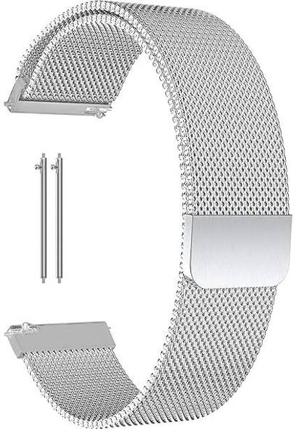 LN KART 22 mm 22mm Metal Chain Strap with Magnetic Buckle Compatible with Noise NoiseFit Twist | NoiseFit Core | NoiseFit Core 2 | NoiseFit Core 2 Buzz Smart Watch Strap With 22mm Lugs Smart Watch Strap