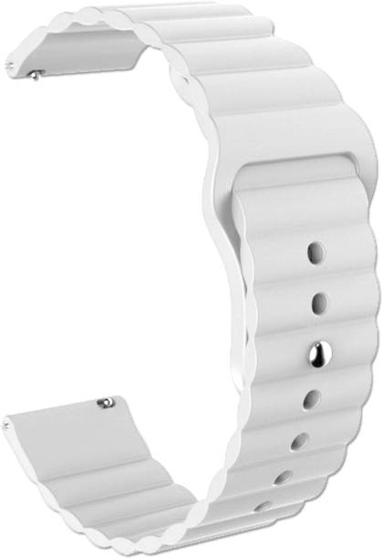 ACM WSM9W20WT2110 Watch Strap Silicone Belt 20mm for Shopevolves Nextfit Song S ( Smartwatch Sports Band White) Smart Watch Strap
