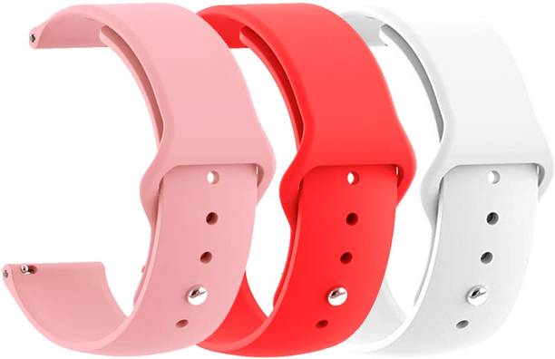 AOnes Pack of 3 Silicone Belt Watch Strap 22mm for Ts Timestone Super Pro Smart Watch Strap