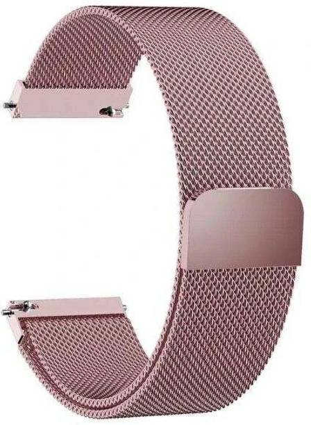NECESORIES 15 cm Melanese Magnetic Lock Mesh 22mm Steel Strap Smart Watch Strap