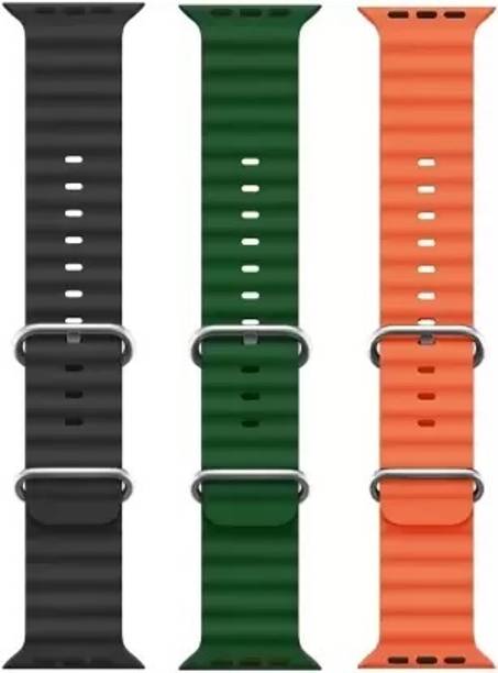 चीता Ocean Smart Watch Strap Belt for Ultra Watch 49 mm, Series 8 / 7 45 mm, Series 6 / 5 / 4 44 mm, Series 3 / 2 / 1 42 mm, T800 Ultra, Watch 8 Ultra, i8 Pro Max, W26, T800 स्मार्ट वॉच स्ट्रैप