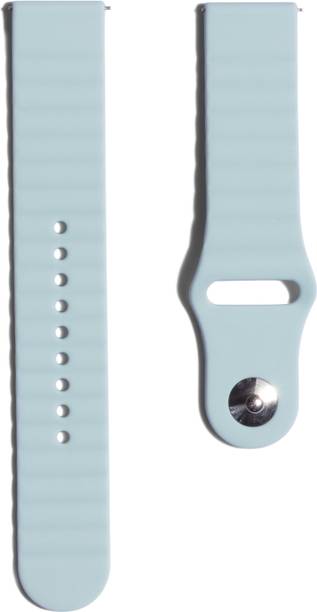 DailyObjects 13 cm Green Lightweight Silicone Sport WatchBand/Straps Compatible With Samsung/OnePlus/Fitbit Smartwatches (22mm) | Stylish, Sporty Adjustable Strap with Premium Pin & Tuck Closure Watchband For Galaxy Watch Pro Lite 5 4 3 /Gear S2 Sports Neo Classic /Oneplus Nord /Amazfit /Fitbit (Watch Not Included) Smart Watch Strap