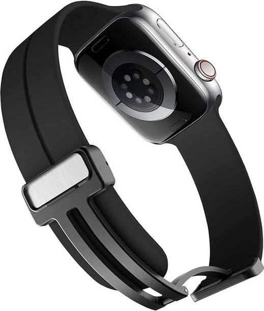 Vaku Luxos 2 cm Freya Sports Soft Silicone with Magnetic Folding 42|44|45|49mm Adjustable Band Strap Smart Watch Strap