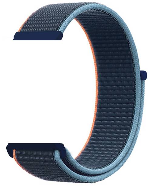CellFAther Replacement Wristbands Soft Nylon Band Straps Compatible with Fitbit Sense/Fitbit Versa 3 (Deep Navy) Smart Watch Strap