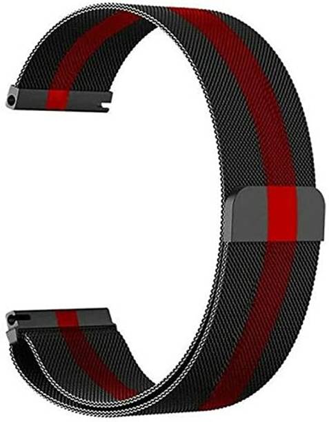 Big Wings 22mm Premium Stainless Steel Strap Compatible with NOISE VISION 2 /VISION 2 BUZZ Smart Watch Strap