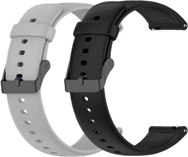 TECHWIND 22MM Classic Silicon Watch Strap (CHECK MODEL LIST) Combo Pack of 2 Watch Belt Smart Watch Strap