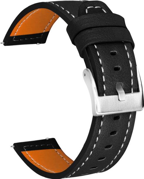TIMEWEAR 22mm Strap with Quick Release Pin Sidebar, Compatible Watches with Lug width 22mm, Genuine Leather Smart Watch Strap