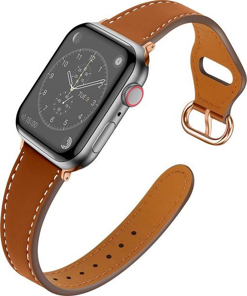 Tekne Leather Smart Band Strap Compatible with Apple watch | Tang Buckle | Solo Band Style | 38/40/41/42 mm Smart Watch Strap