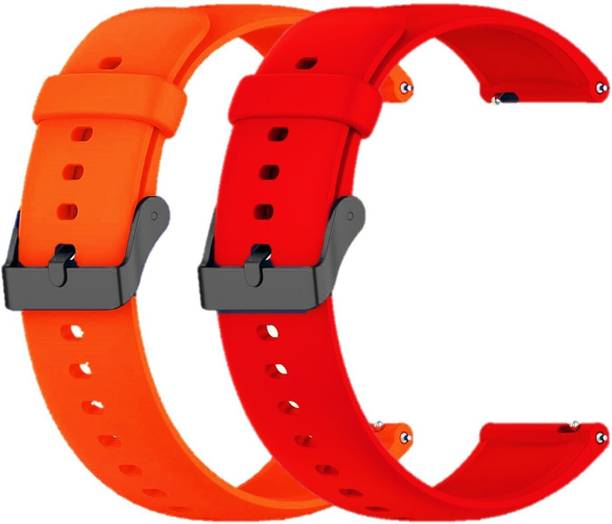 TECHWIND 22MM Classic Silicon Watch Strap (CHECK MODEL LIST) Combo Pack of 2 Watch Belt Smart Watch Strap
