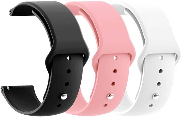 AOnes Pack of 3 Silicone Belt Watch Strap for Croma Stride Is Watch Band Smart Watch Strap