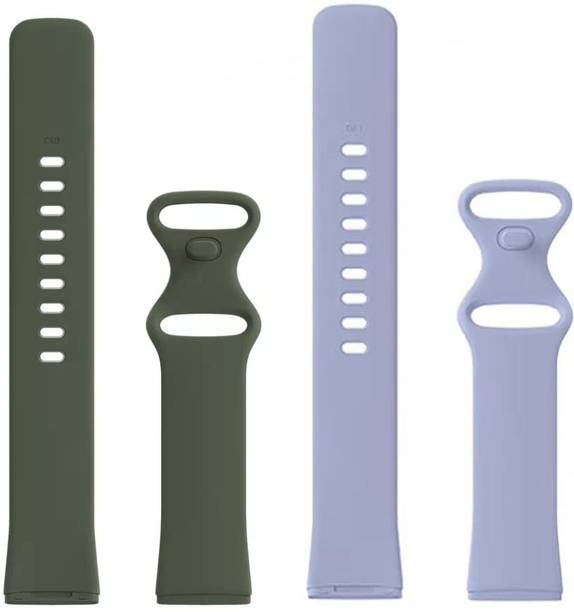 valente Silicone Watch Strap Compatible with Fitbit Versa 3 / Sense only (Pack of 2) Smart Watch Strap