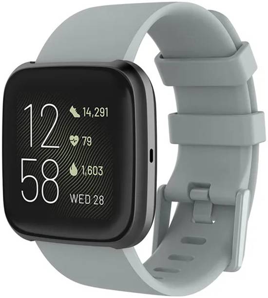 REDBIZZ Soft Silicone Classic Strap Band For Fitbit Versa/Versa 2/ Versa Lite Large Size 22MM, Replacement Watch Straps Compatible With Fit-bit Special Edition/Lite Edition/Versa SE For Men Women[ WATCH NOT INCLUDED] Smart Watch Strap