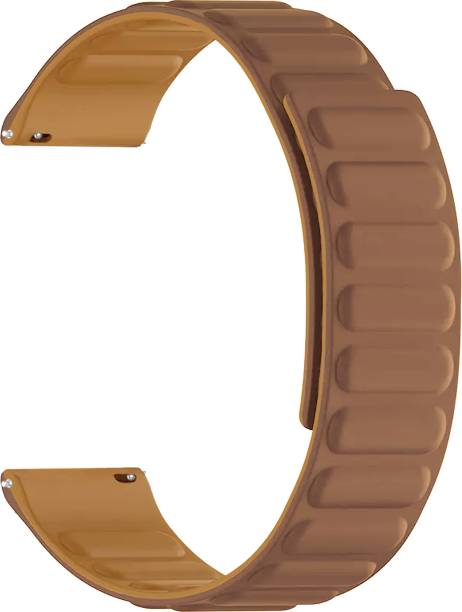 ACM Watch Strap Magnetic Loop for Flix Beetel S1 Smartwatch Band Brown Smart Watch Strap