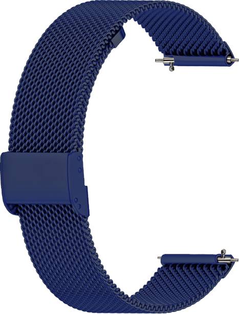ACM Watch Strap Adjustable Metal for Flix Beetel S1 Smartwatch Belt Blue Smart Watch Strap