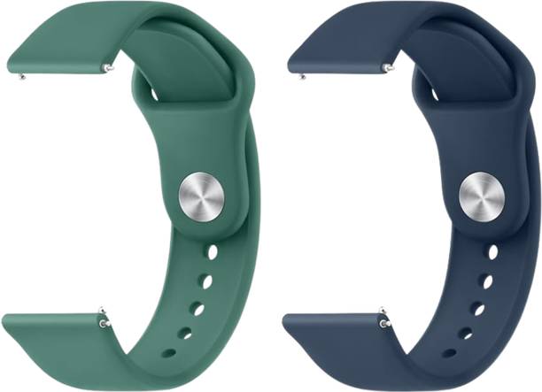 Upthrust Pure Elegance Combat Green & Midnight Blue 22mm (Pack of 2) Smart Watch Strap