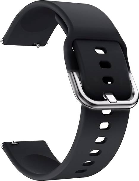 ACM Watch Strap Hook Belt for Fire-Boltt Ninja 3 Bsw030 Smartwatch Black Smart Watch Strap