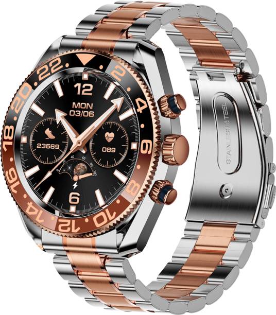 alt Regal, 1.28" Single Chip Bluetooth Calling 300 Watchfaces Stainless Steel Luxury Smartwatch