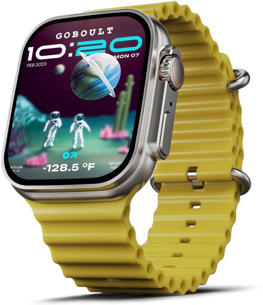 GOBOULT Crown 1.95'' HD Display, BT Calling, Working Crown, 900 Nits, SpO2 Smartwatch