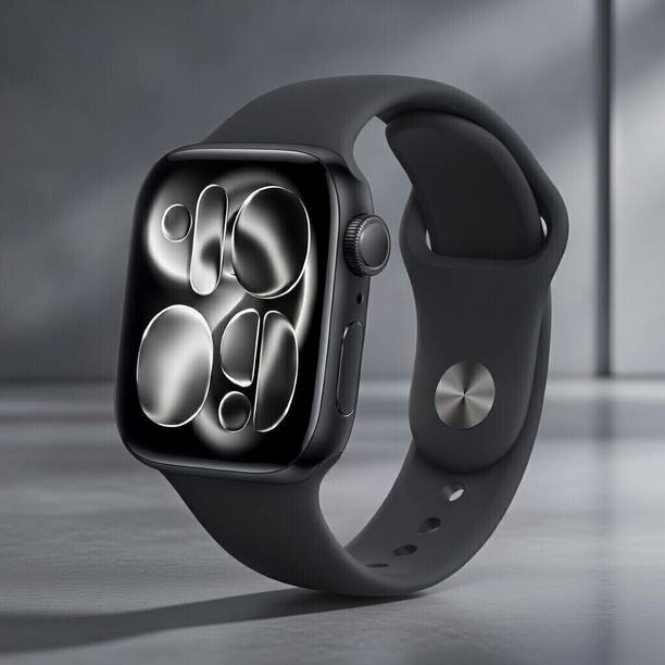 WEKTU Watch Series 11 46 mm Jet Black Aluminium Case with Black Sport Band(apple)/048 Smartwatch