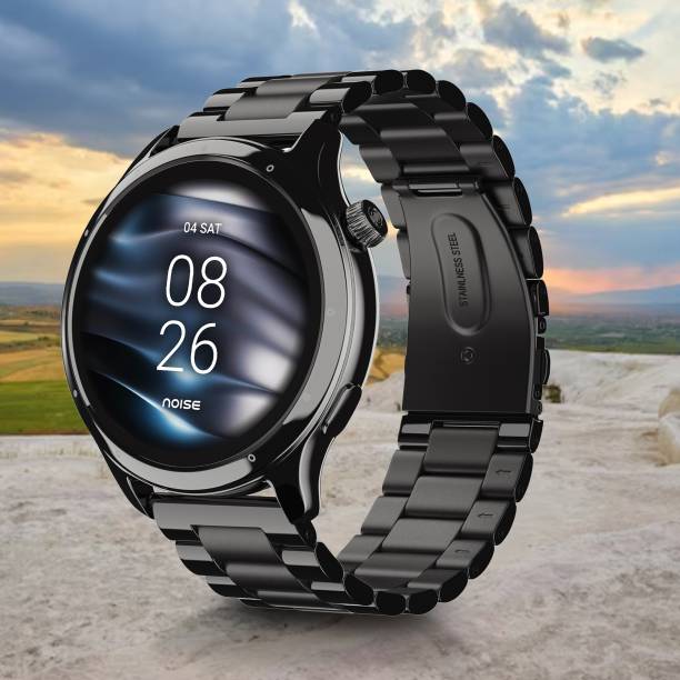 Noise Mettle 1.4'' display, Stainless Steel finish with Metal Strap, Bluetooth Calling Smartwatch