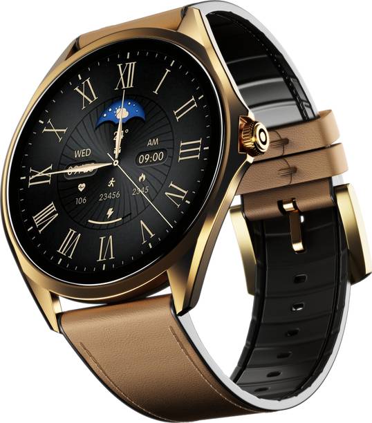 boAt Ultima Aeris 1.43"AMOLED, 1000 nits,Slim 8mm Metal Body, Auto HR&SpO2 Monitoring Smartwatch