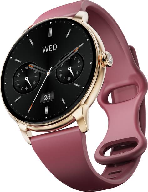 boAt Chrome Iris Ultra-Sleek Metal Body,1.32 AMOLED,1000 Nits,Female Cycle Tracking Smartwatch