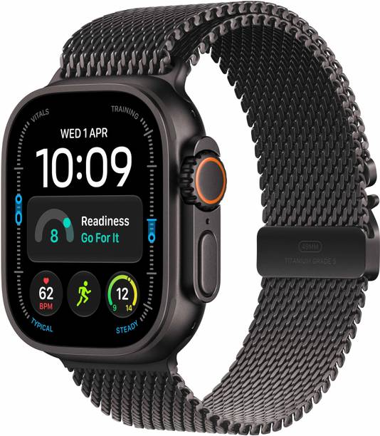 Apple Watch Ultra 4 GPS+Cellular 49mm Titanium Case with Titanium Milanese Loop-L