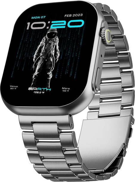 Boult Drft Max 2.01''HD Screen,BT Calling, Working Crown, Complete Health Track, IP68 Smartwatch