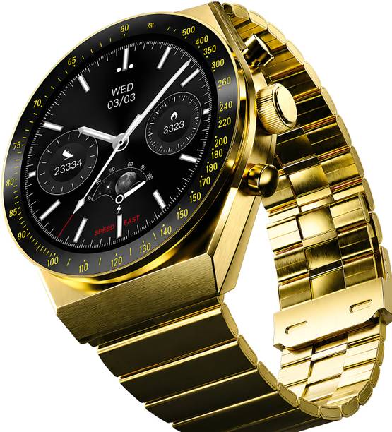 OLDY GOLDY COMPUTERS Classic AMOLED Display Smartwatch with Premium Stainless Steel Design Smartwatch